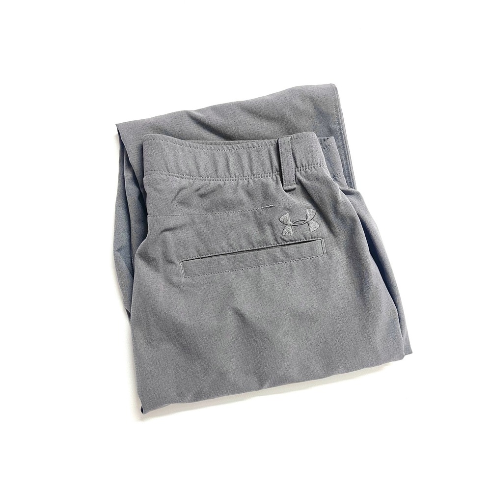 Under Armour Mens Grey Golf Pants Loose Fit Athletic Casual Work Wear Size 34